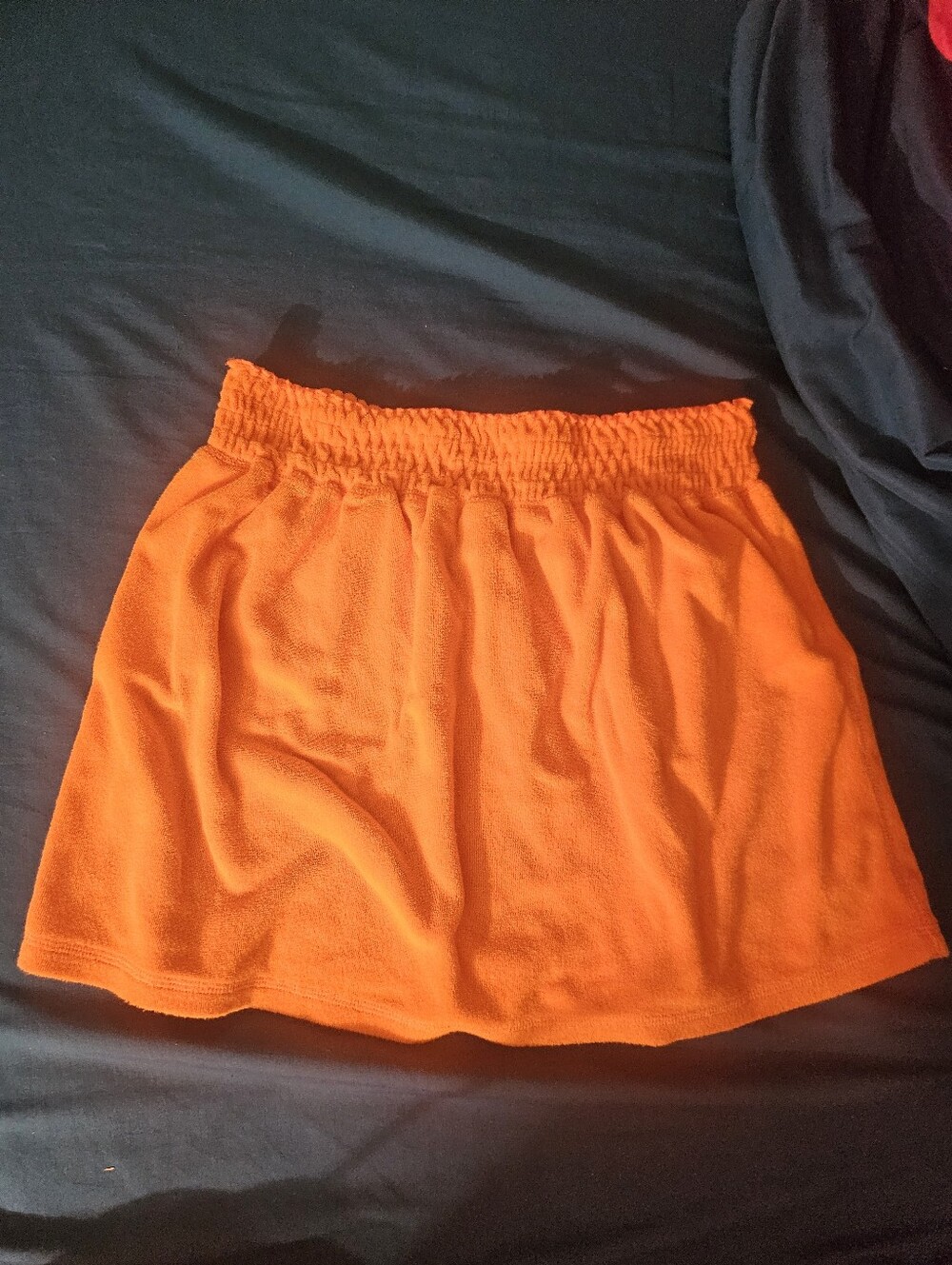 Duck Head Swimwear Terry Cloth Skirt Orange Size Xl Elastic Stretch Waist